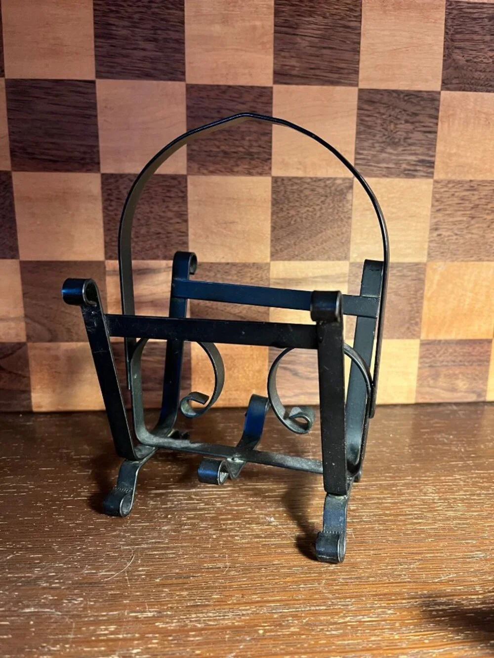 Black Wrought Iron Napkin Letter Holder A993